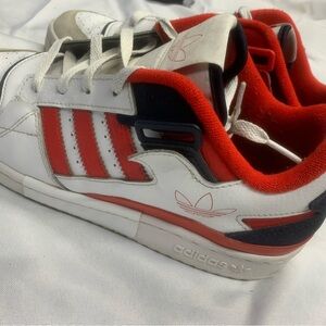 Adidas Forum Low White Red Navy Men’s Size 9 Sneakers Retro Classic